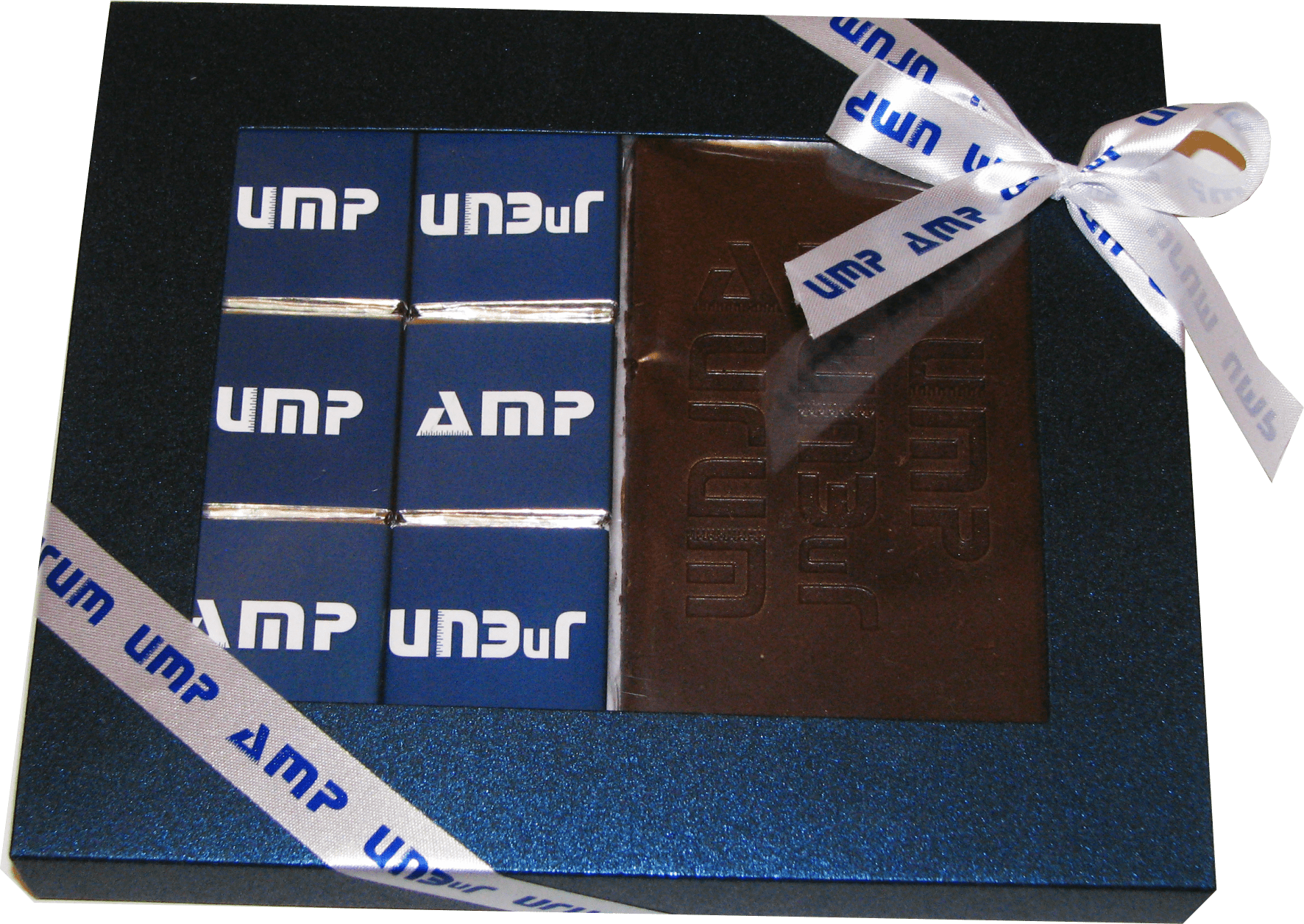 шоколад с логотипом компании
